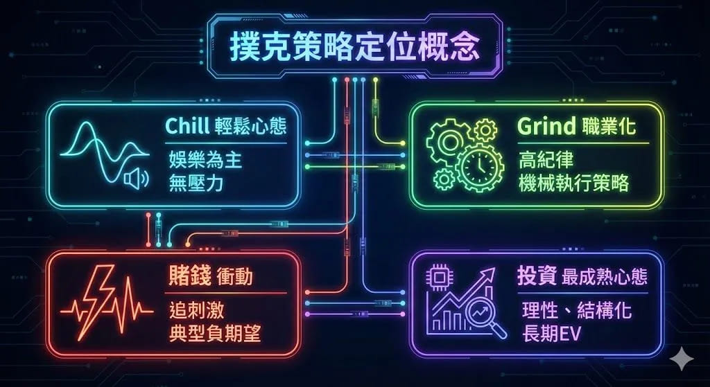 【扑克之星】扑克玩家〡赌博还是投资? 4大扑克策略定位与现代副业思维